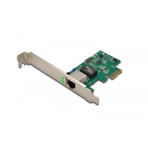 Gigabit PCI Express Card 10/100/1000 Mbit 32-bit, Realtek chipset, Incl. Low Profile Bracket Single-Lane PCI Express