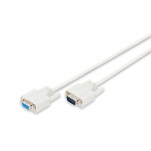 Datatransfer extension cable, D-Sub9 M/F, 10.0m, serial, molded, be - DK-610203-100-E