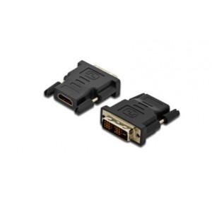 DVI Adapter, DVI(18+1) - HDMI type A M/F, DVI-D single link,HDMI 1.3 compatible, bl - DK-320500-000-S