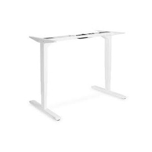 Electric Height Adjustable Desk Frame, Height 63-125cm for Tabletop up to 200cm, white