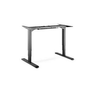 Electric Height Adjustable Desk Frame, Height 63-125cm for Tabletop up to 200cm, black load100kg,black,GER plug