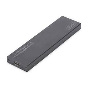 USB Type-C 3.1 External SSD Enclosure M.2 (NGFF) B-Key, alu housing, black, chipset EP9461E chipset EP9461E