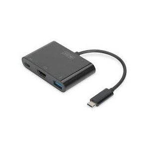 USB Type-C HDMI Multiport Adapter 4K/30Hz 1x HDMI, 1x USB-C Port (PD), 1x USB 3.0