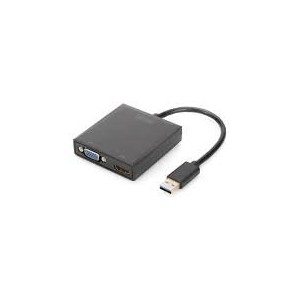 USB 3.0 to HDMI/VGA Adapter Input USB, Output HDMI/VGA, single or dual output Resolution up to 1080p