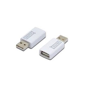 DIGITUS USB Charging Adapter USB A Male / USB A Female, white