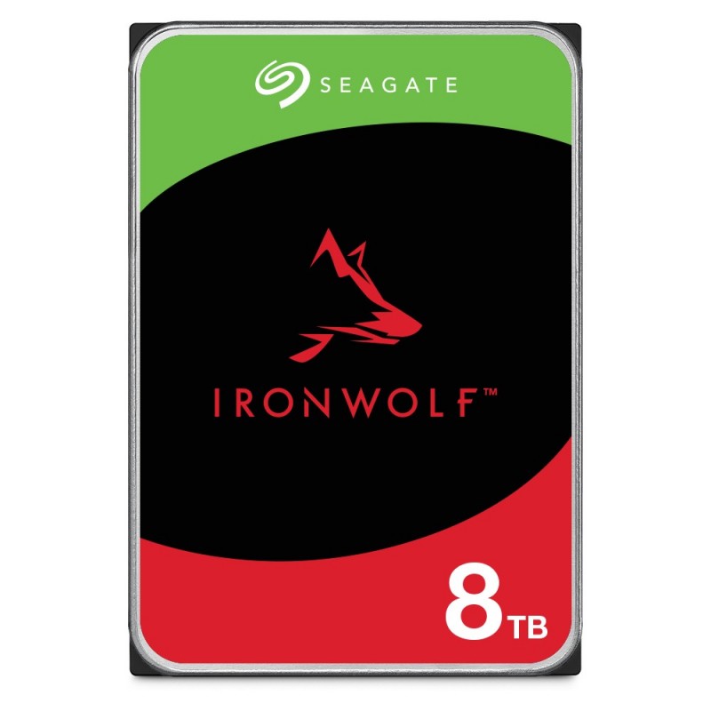 Seagate IronWolf ST8000VN002 - Disco rígido - 8 TB - interna - 3.5'' - SATA 6Gb s - buffer 256 MB