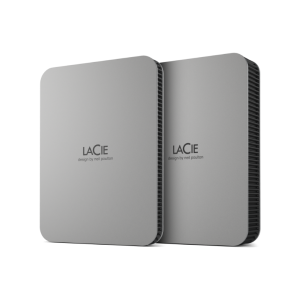 LaCie Mobile Drive STLP5000400 - Disco rígido - 5 TB - externa (portátil) - USB 3.2 Gen 1 (USB C conector) - cinzento escovado