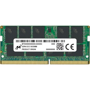Micron - DDR4 - módulo - 16 GB - SO DIMM 260-pinos - 3200 MHz / PC4-25600 - CL22 - 1.2 V - unbuffered - ECC