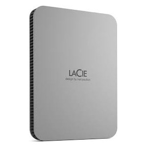 LaCie Mobile Drive STLP1000400 - Disco rígido - 1 TB - externa (portátil) - USB 3.2 Gen 1 (USB C conector) - cinzento escovado