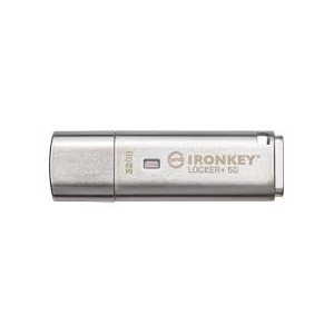 Kingston 64GB IronKey Locker PLUS 50 AES Encrypted, USB to Cloud - IKLP50/64GB