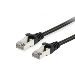 Equip Cat.6A S FTP Patch Cable, 15m, Black - 606109