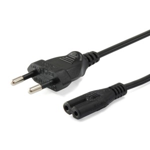 Equip Power Cable Euro-2 pin   IEC 60320 (C7), 3.0m, black - 112161