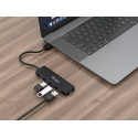 Equip 4-Port USB 3.0 Hub with USB-C Adapter - 128959
