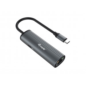 Equip USB-C to RJ45 Gigabit Network + PD Adapter - 133486