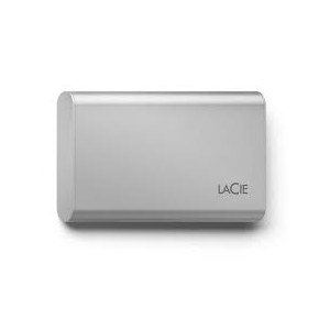 LaCie Portable SSD STKS1000400 - SSD - 1 TB - externa (portátil) - USB (USB C conector) - cinzento escovado
