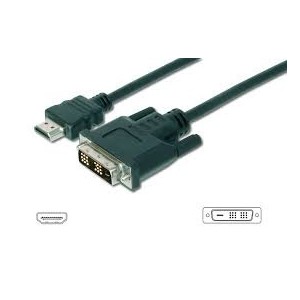HDMI adapter cable, type A-DVI(18+1) M/M, 3.0m, Full HD, bl