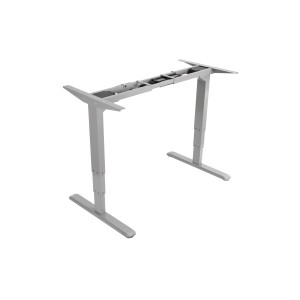 ERGO 3WAY Electric Sit-Stand Desk Frame, Dual Motors, Grey - 650803