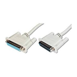 Datatransfer extension cable, D-Sub25 M/F, 3.0m, serial/parallel, molded, be
