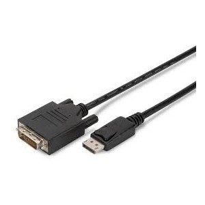 DisplayPort adapter cable, DP - DVI (24+1) M/M, 5.0m, w/interlock, DP 1.1a compatible, CE, bl