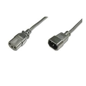 Power Cord extension cable, C14 - C13 M/F, 1.8m, H05VV-F3G 0.75qmm, bl