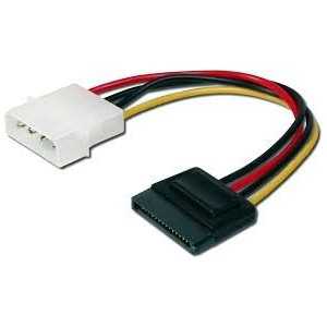 Internal power supply cable 0.15m, IDE - SATA 15pin connector, UL