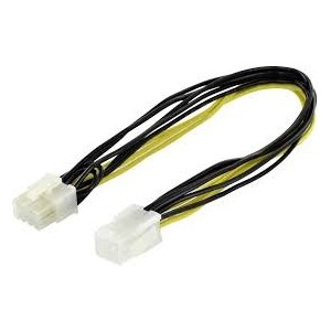 Internal power supply cable M/F, 0.3m, PCIe 8-pin - PCIe 6-pin,