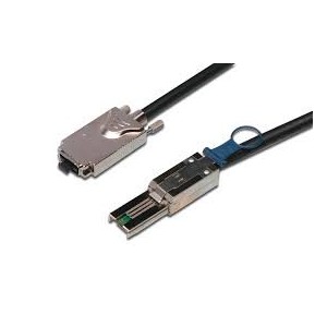 SAS connection cabe, Infiniband - mini SAS 26 pin 1.00m,CU, AWG28, 2xshielded, M/M
