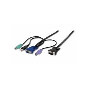 Octopus Cable, VGA, 2xPS/2, 1xUSB (Mouse/Keyboard) HDDB15/M &lt