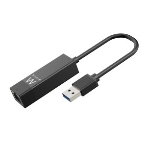Ewent Adaptador USB-A 3.2 Gen1 para Gigabit Ethern Lan - preto - EW1017