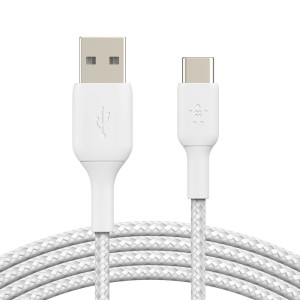 Belkin BOOST CHARGE - Cabo USB - 24 pin USB-C (M) para USB (M) - 3 m - branco