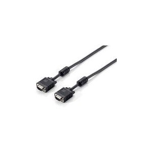 VGA Monitor connection cable, HD15 M/M, 3.0m, 3Coax/7C, 2xferrite, bl
