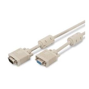 VGA Monitor extension cable, HD15 M/F, 3.0m, 3Coax/7C, 2xferrite, be