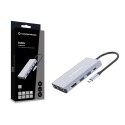 Conceptronic DONN20G 10-in-1 USB 3.2 Gen 1 Docking Station, HDMI, VGA, USB-A 3.0x 3, SD, TF MicroSD, Audio, GbE LAN, 100W USB PD