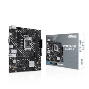 Asus PRIME H610M-K - Socket Intel LGA1700, Chipset H610, DDR5, PCIe 4.0, microATX  - 90MB1GA0-M0EAY0
