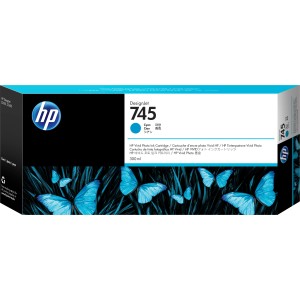 HP 745 300-ml Cyan Ink Cartridge - F9K03A