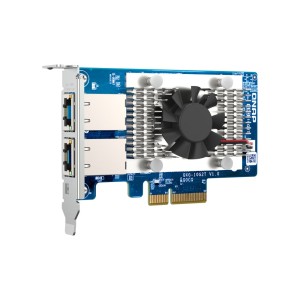 QNAP QXG-10G2T - Adaptador de rede - PCIe 3.0 x4 baixo perfil - 100M 1G 2.5G 5G 10 Gigabit Ethernet x 2 - para QNAP QGD-1600