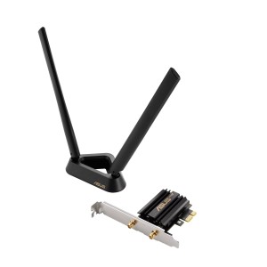 Asus PCE-AXE59BT - Wi-Fi 6E (802.11ax) AXE5400 Tri-Band PCIe Wi-Fi Adapter  - 90IG07I0-MO0B00