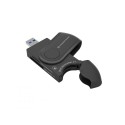 Conceptronic BIAN04B 4-in-1 USB 3.0 Card Reader, SD SDHC SDXC x 2, Micro SD T-Flash x 2  -