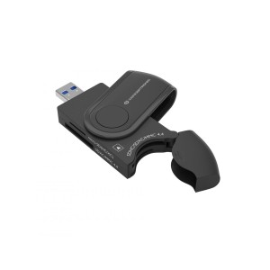 Conceptronic BIAN04B 4-in-1 USB 3.0 Card Reader, SD SDHC SDXC x 2, Micro SD T-Flash x 2  -