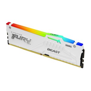 Kingston ValueRAM 16GB 5600MT s DDR5 CL40 DIMM FURY Beast White RGB XMP  - KF556C40BWA-16
