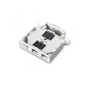 DIN Rail Splicing Box for 6x SC//DX Couplers, color grey
