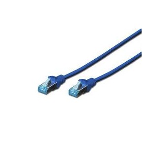 CAT 5e SF-UTP patch cable, Cu, PVC AWG 26/7, length 10 m, color blue