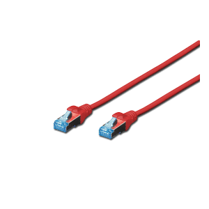 CAT 5e SF-UTP patch cable, Cu, PVC AWG 26/7, length 5 m, color red