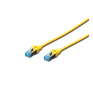 CAT 5e SF-UTP patch cable, Cu, PVC AWG 26/7, length 3 m, color yellow