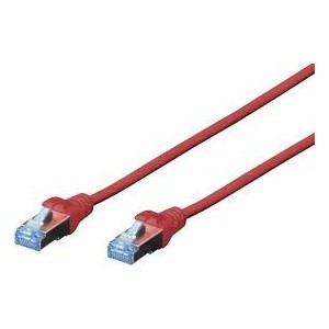 CAT 5e SF-UTP patch cable, Cu, PVC AWG 26/7, length 3 m, color red