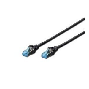 CAT 5e SF-UTP patch cable, Cu, PVC AWG 26/7, length 3 m, color black