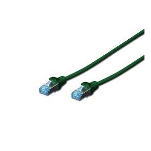 CAT 5e SF-UTP patch cable, Cu, PVC AWG 26/7, length 2 m, color green