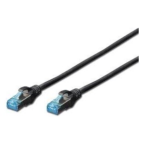 CAT 5e SF-UTP patch cable, Cu, PVC AWG 26/7, length 2 m, color black