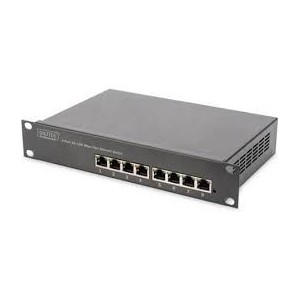 10 inch 8-port Fast Ethernet Switch 8 x 10/100Mbps RJ45, build-in power, incl. 10inch brackets