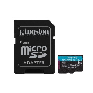 Kingston MicroSDXC 1TB Canvas Go Plus 170R A2 U3 V30 Card + ADP  - SDCG3 1TB